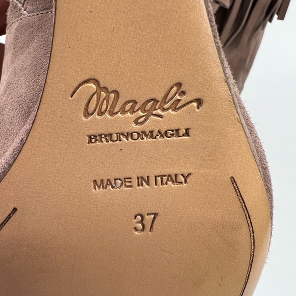 BRUNO MAGLI Fringed suede knee-high boots size 37 - Picture 15 of 16